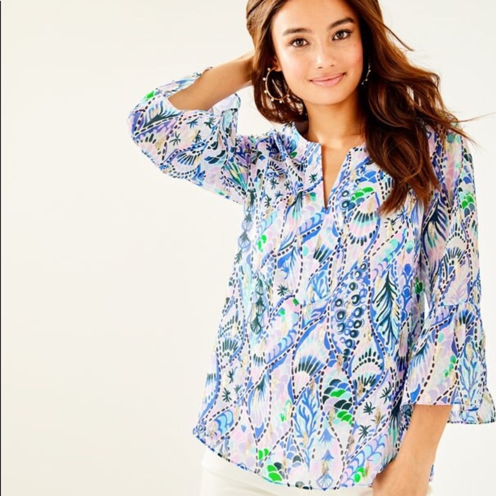 Lily Pulitzer ELENORA SILK TOP